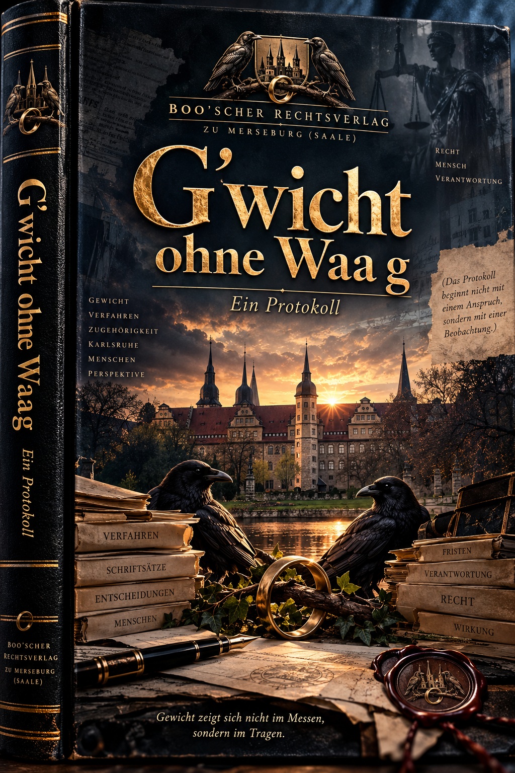 Originalcover von G’WICHT OHNE WAAG – Ein Protokoll